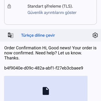 PayPal Dan Almadığım Bir Ürün İçin Gelen Mail