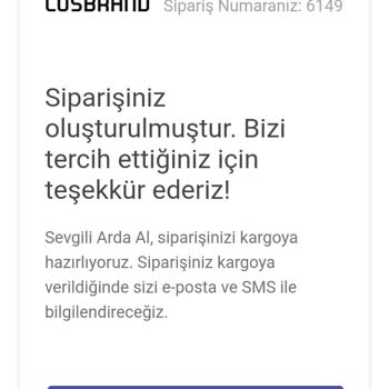 Losbrand 4 Nisan'da Verdiğim Siparişimi Kargolamıyor