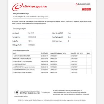 Nüfus ve Vatandaşlık İşleri E Devlette Nüfus Müdürlüğünde Ehliyetim Gözükmüyor