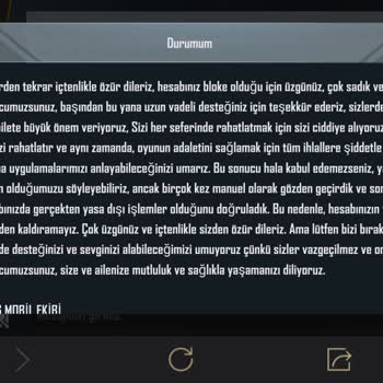 PUBG (Pubgmobile.com) 3 Senedir Mağdurum? Yardımcı Olur Musunuz Rica Ediyorum.