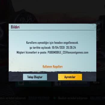 PUBG (Pubgmobile.com) 3 Senedir Mağdurum? Yardımcı Olur Musunuz Rica Ediyorum.