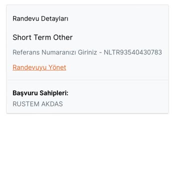 VFS Global Başvurunu İptalini İstiyorum