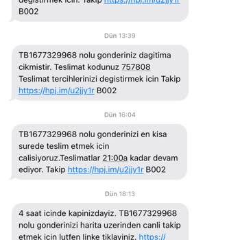 hepsiJET Kargonun Dağıtıma Çıkarılmaması