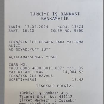 İş Bankası Rezil Gi 15 Bin Yatır Hesabına 192₺ Yansısın
