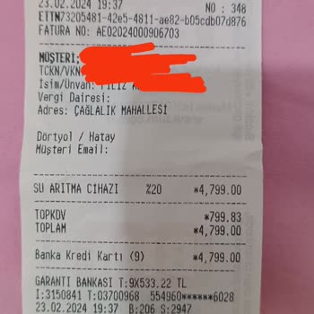 BİM Su Arıtma Cihazı Bozuk