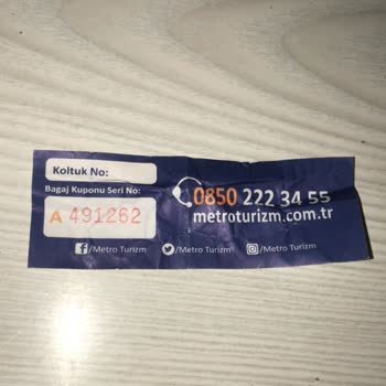 Metro Turizmin Bavul Kaybetmesi