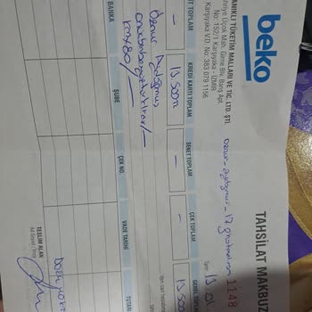 Beko Ürün Teslim Edilmedi