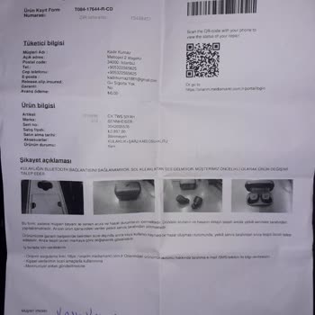 Media Markt'ta Sennheiser Kulaklık Bağlantı Sorunu Ve Servis Eziyeti