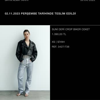 Zara Deforme Olmuş Ürünü Değiştirmiyor