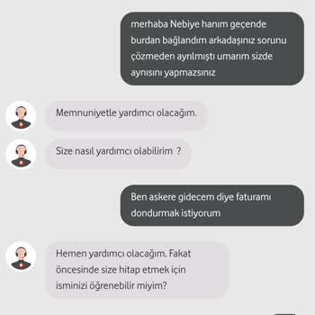 Zorunlu Dondurmak İstediğim Faturama Çıkan Masraf (Vodafone)