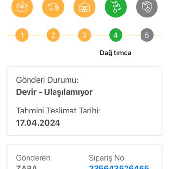 Zara Siparişim Elime Ulaşmadı Kimse Yardımcı Olmadı