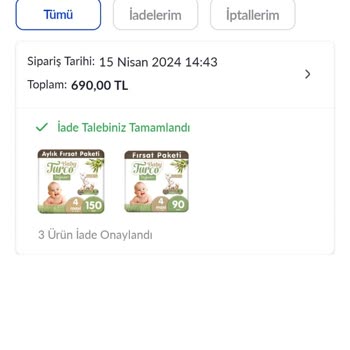 Pazarama Siparişlerimi Benden Habersiz İade Etmiş...