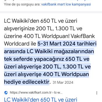 VakıfBank LCW Mart Kampanyası