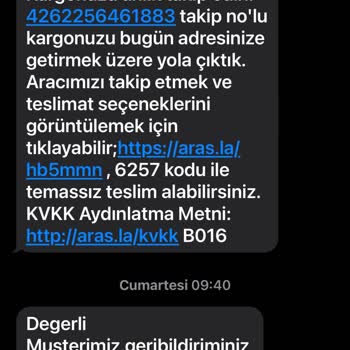 Aras Kargo Ürünümü Teslim Etmediği Halde Teslim Edildi Diye Bildirdi.