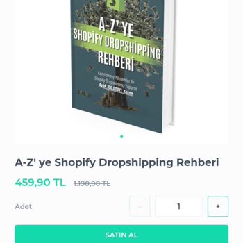 Shopify.com E-Kitap Ödemesine Rağmen Ürün Gönderilmemesi
