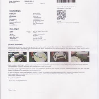 Viomi V5Pro Tekrarlayan Servis Sorunları Ve Ürün Değişikliği Talebi