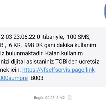 Vodafone Dakika Paketi Ve Müşteri Memnuniyetsizliği