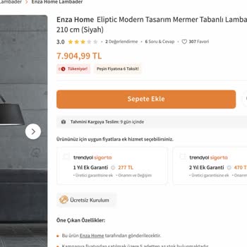 Enza Home İade Almayıp Fiyat İndirme Sorunu