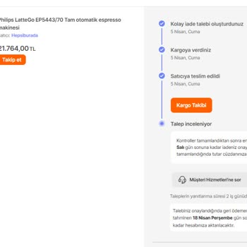 Hepsiburada İade Edilen Ürün İçin Ödeme Yapılmaması