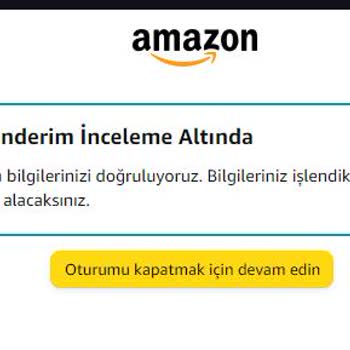 Amazon Gönderim İnceleme Altında