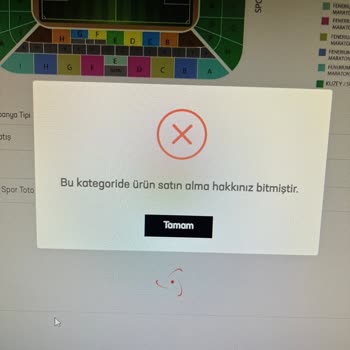 Passolig Bu Kategoride Bilet Alma Hakkı