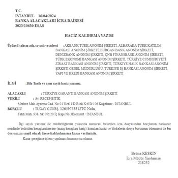 Borç Bitmesine Rağmen Yapı Kredi Blokemi Daha Kaldırmadı