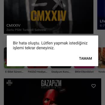 Passolig Mobil Uygulamasına Giriş Yapamıyorum