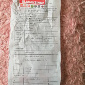 Burger King King Burger Whopper Eksik, Bozuk Menü