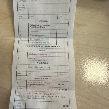 Popeyes Tıkla Gelsin Sipariş Eksikliği Fiyaskosu