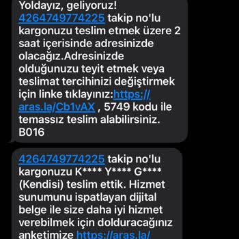 Aras Kargo Çalışanların Ciddiyetsizliği. Müşteri Memnuniyetsizliği