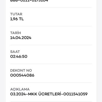 Akbank MKK Ücretleri Hakkında Şikayet