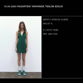 Zara Siparişimin Nerede Olduğu