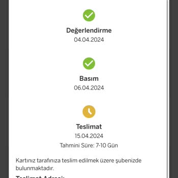 Garanti BBVA Kredi Kartı Başvuru Onaylanıp Gönderilmemesi