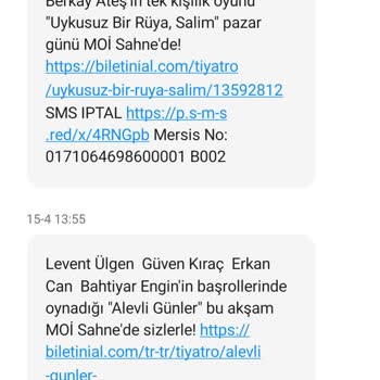 Moi Sahne SMS İle Rahatsız Ediyor.