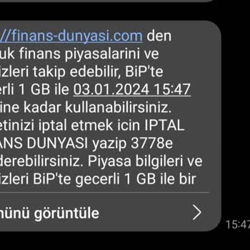 Turkcell Finans Dünyası Aboneliği