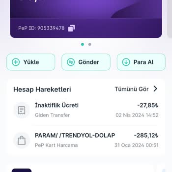 Pep İnaktiflik Ücreti Kesintisi