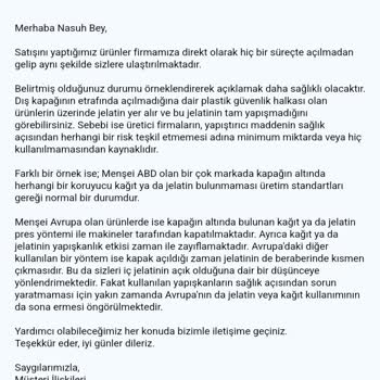 Supplementler Açık Ürün Gönderimi