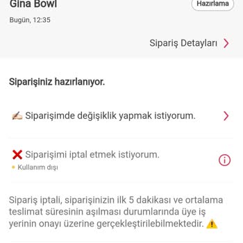 Gına Bowl Sipariş Teslimatı Yapmadı!