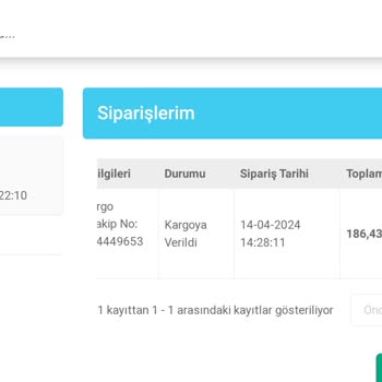 Tahtakaleyedekparca Alakasız Ürün Gönderdiler