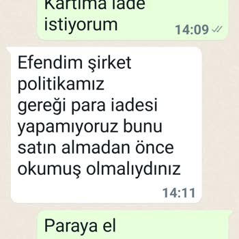 Gerusta İade Ödemesi Yapmıyor
