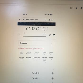 Yargıcı Ürün İadesini Yapılmaması