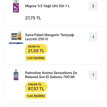 Adı Migros Ama Yapılan İş Amatörce Ve Asla Tercih Etmem