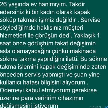 Bosch Çamaşır Makinesi Sürekli Kullanıcı Hatası Bilgisi