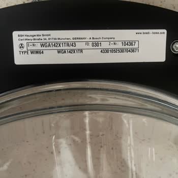 Bosch Çamaşır Makinesi Sürekli Kullanıcı Hatası Bilgisi