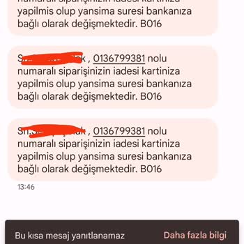 Watsons Kafasına Göre Ürün İadesi