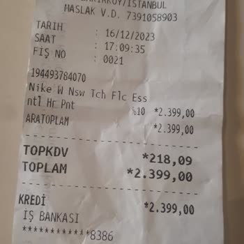 Nike Esofman Altı Ürün Sorunu