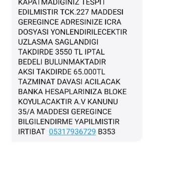 0216 606 67 83 Soydan Danışmanlık Tarafından Asılsız Gelen Mesaj Hakkında