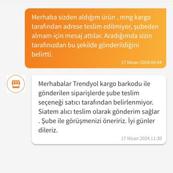 MNG Kargo Ürünü Adrese Teslim Etmiyor.