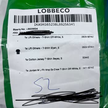 Lobbeco Gelen Ürünlerin Siparişimle Alakası Yok!
