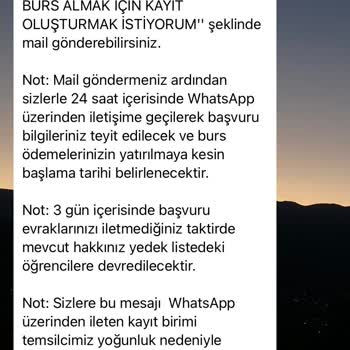 Ogrenciislerim.com Burs Vadi İle Bilgilerim Alındı